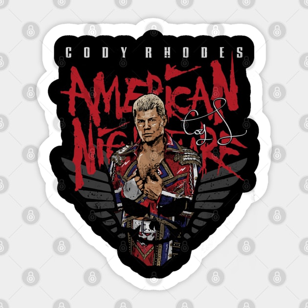 Cody Rhodes Skull Sticker by Holman